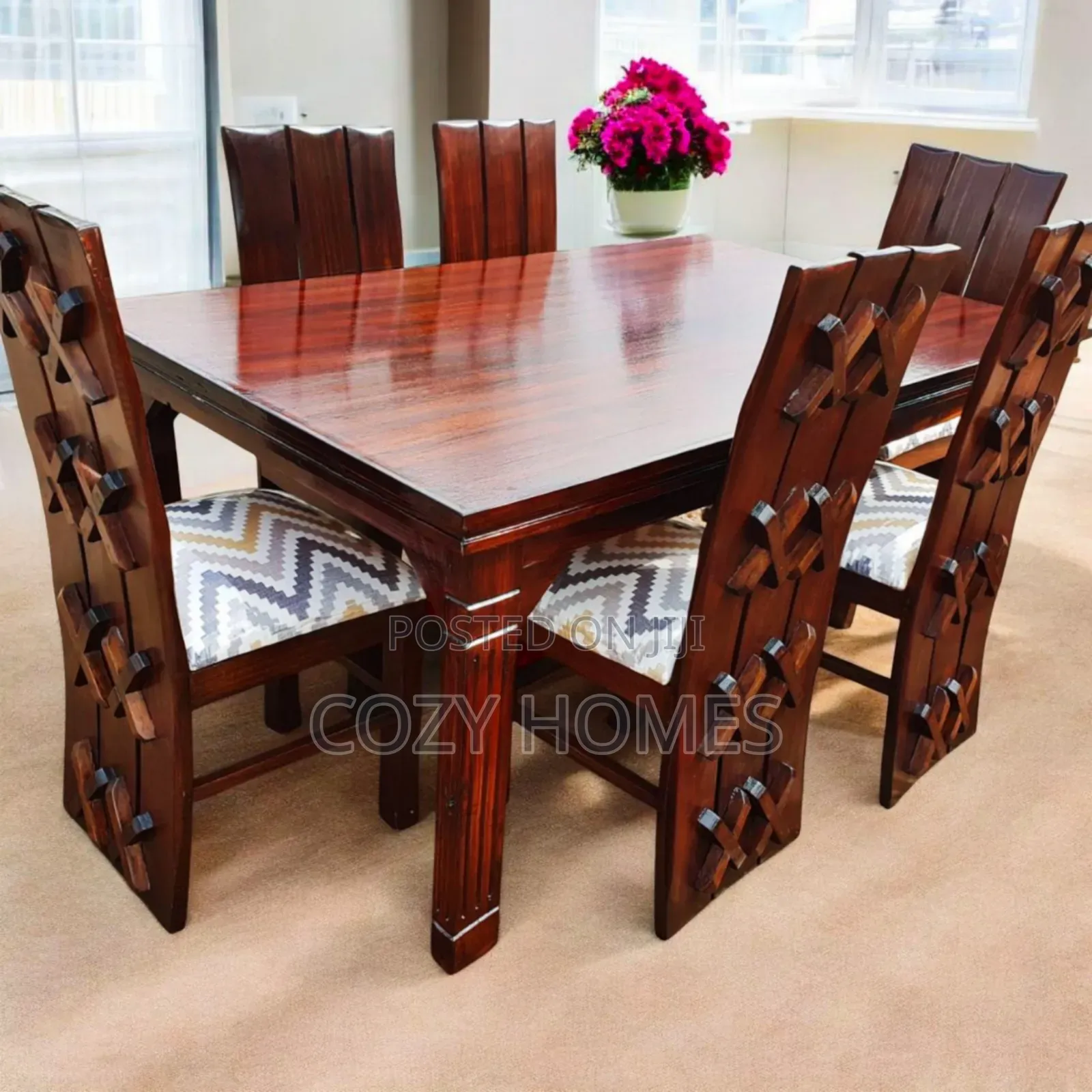 Dining Table a Precious Six (6)- Seater Dining Table, Wooden