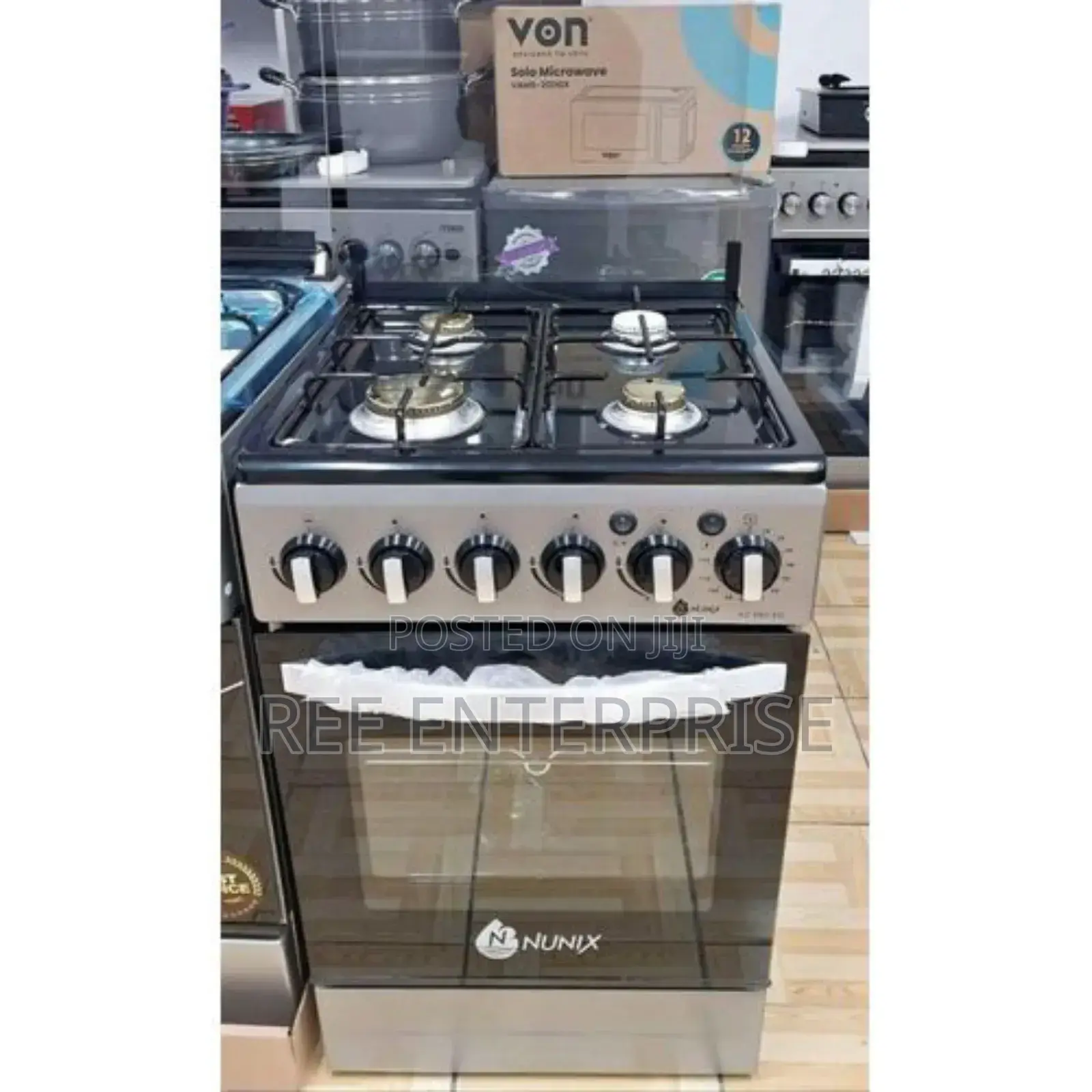 Nunix Full Gas 50*55 Freestanding Cooker With Gas Oven