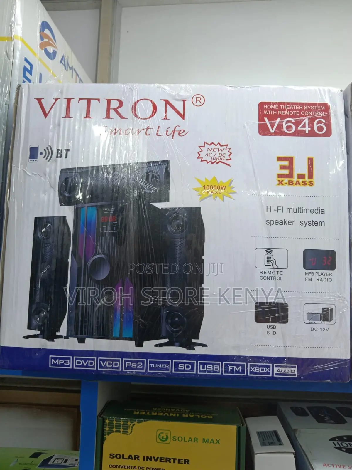 Vitron Subwoofer, Wireless Bluetooth,Usb,Fm