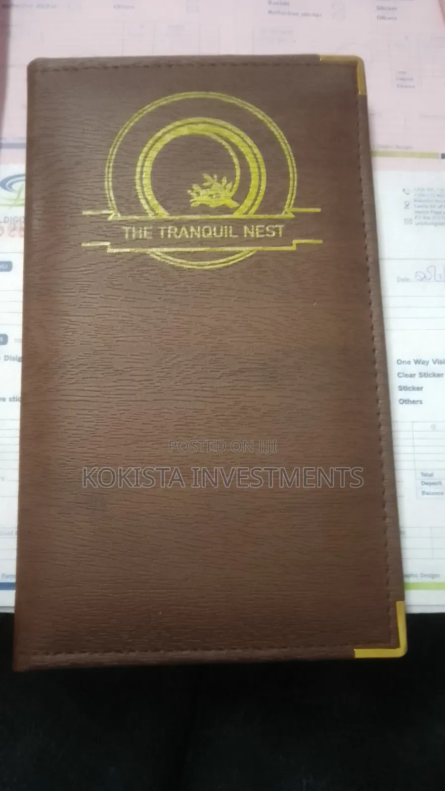 Bill Holders/Folders for Hotels