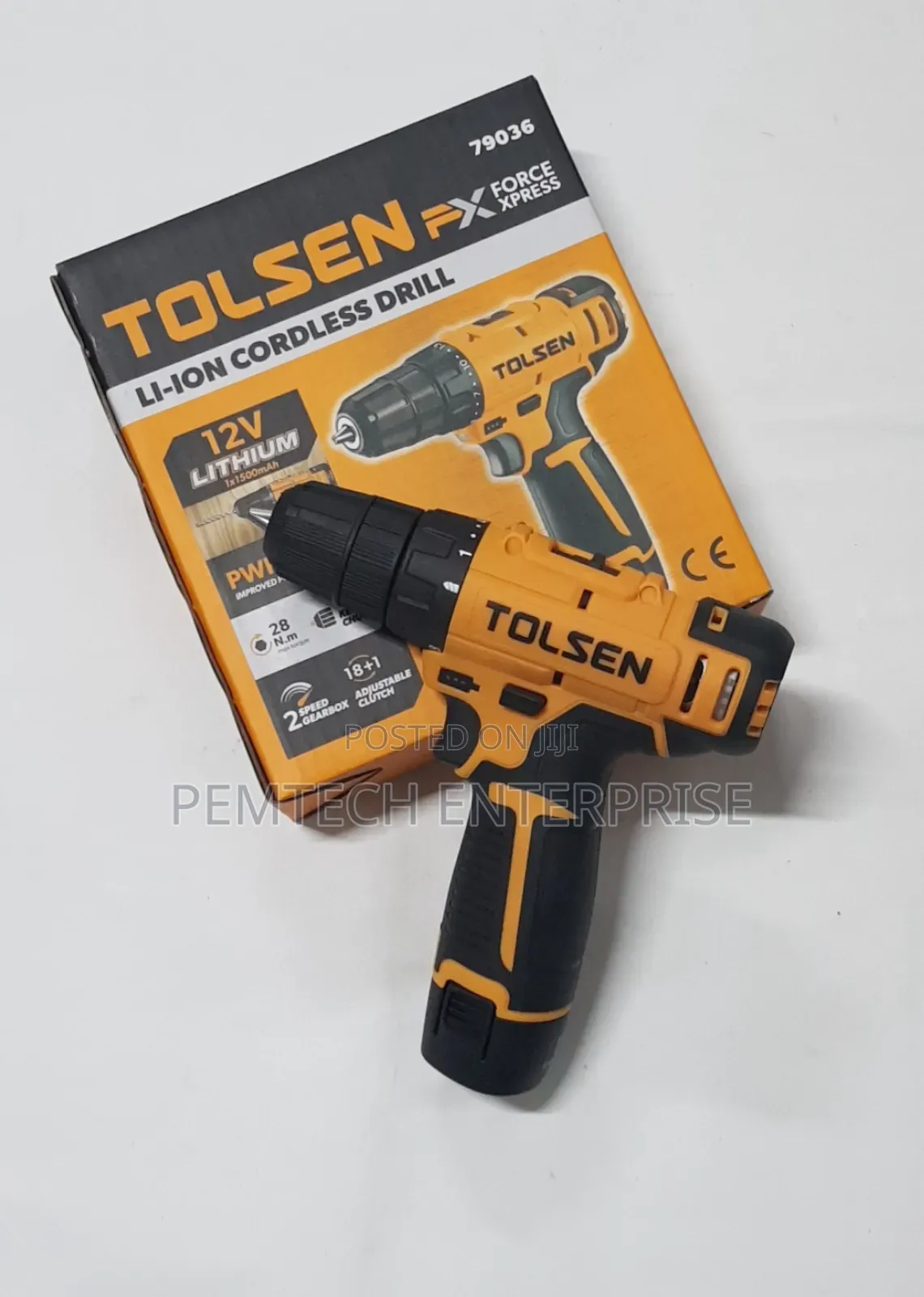 Tolsen 79036 12v Battery Drill