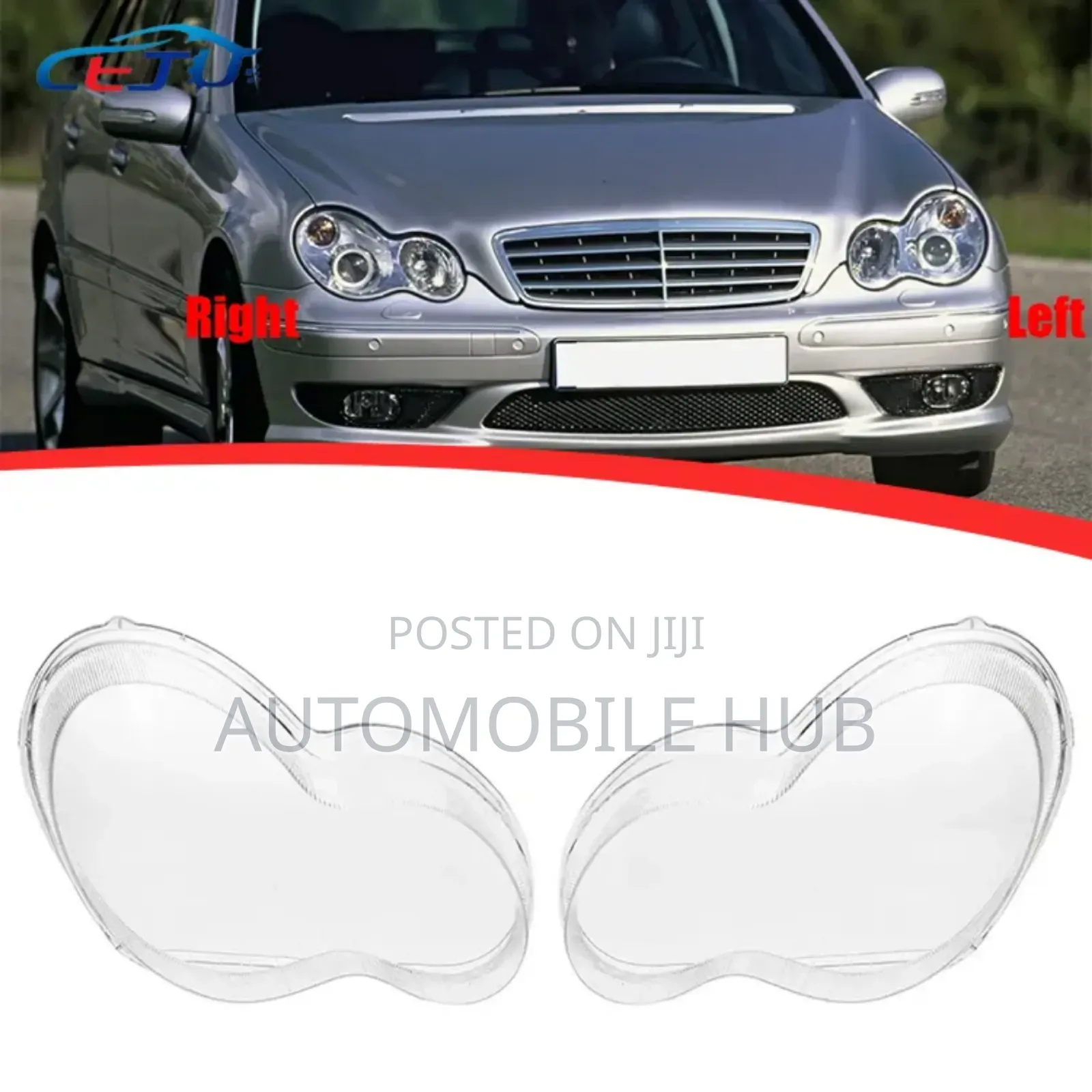 Mercedes W203 Headlight Lens