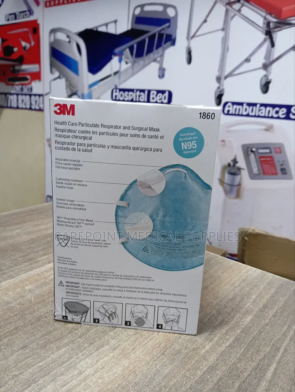 N95 1860 Respirator Mask