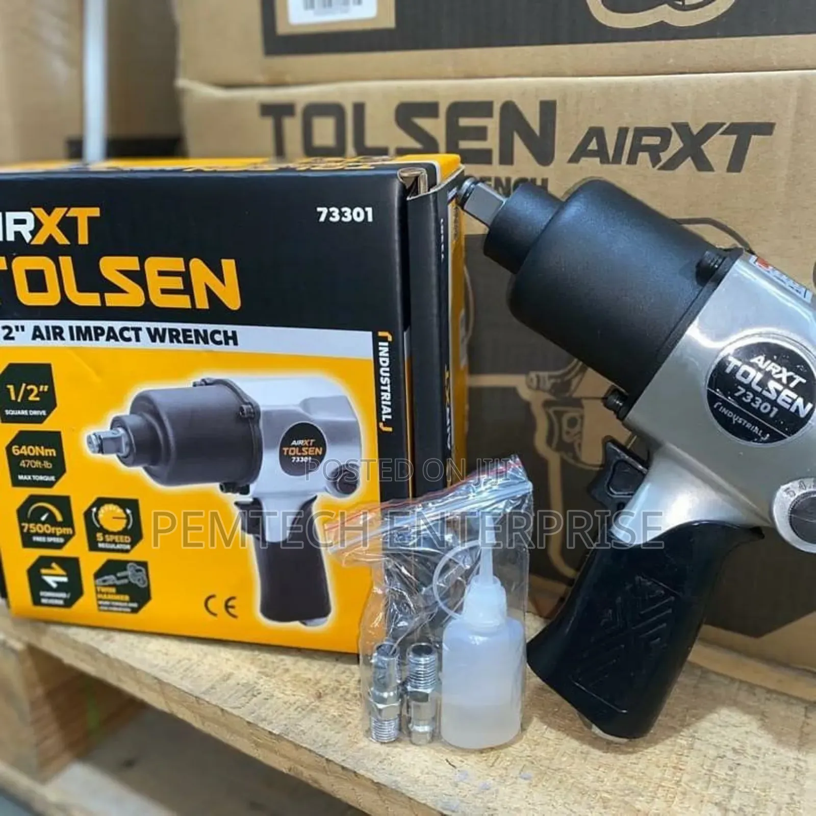 Tolsen 73301 1/2'' Air Bolter Air Gun