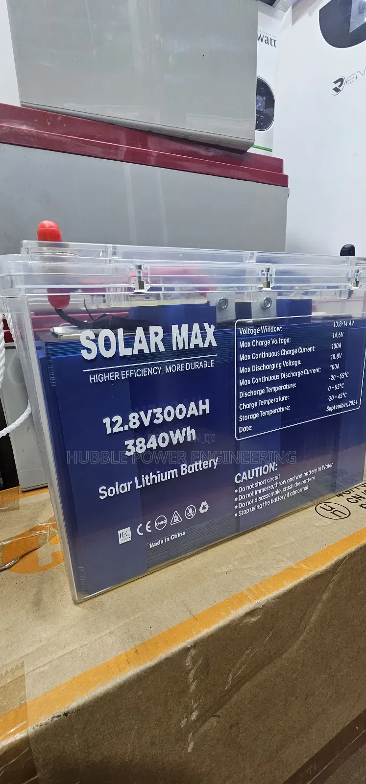 3840wh Lithium Battery 12v 300ah Solarmax Brand
