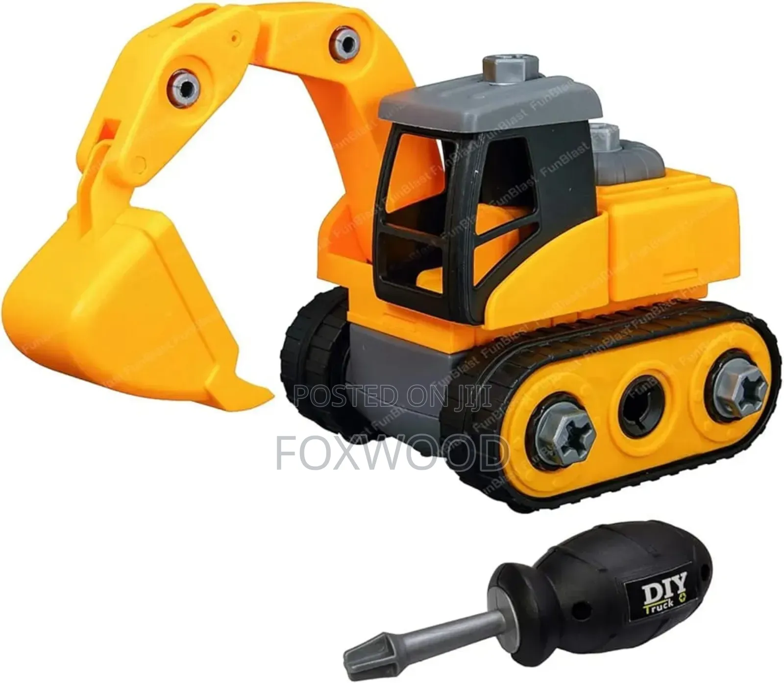 Diy Toy Bulldozer Vehicles Set