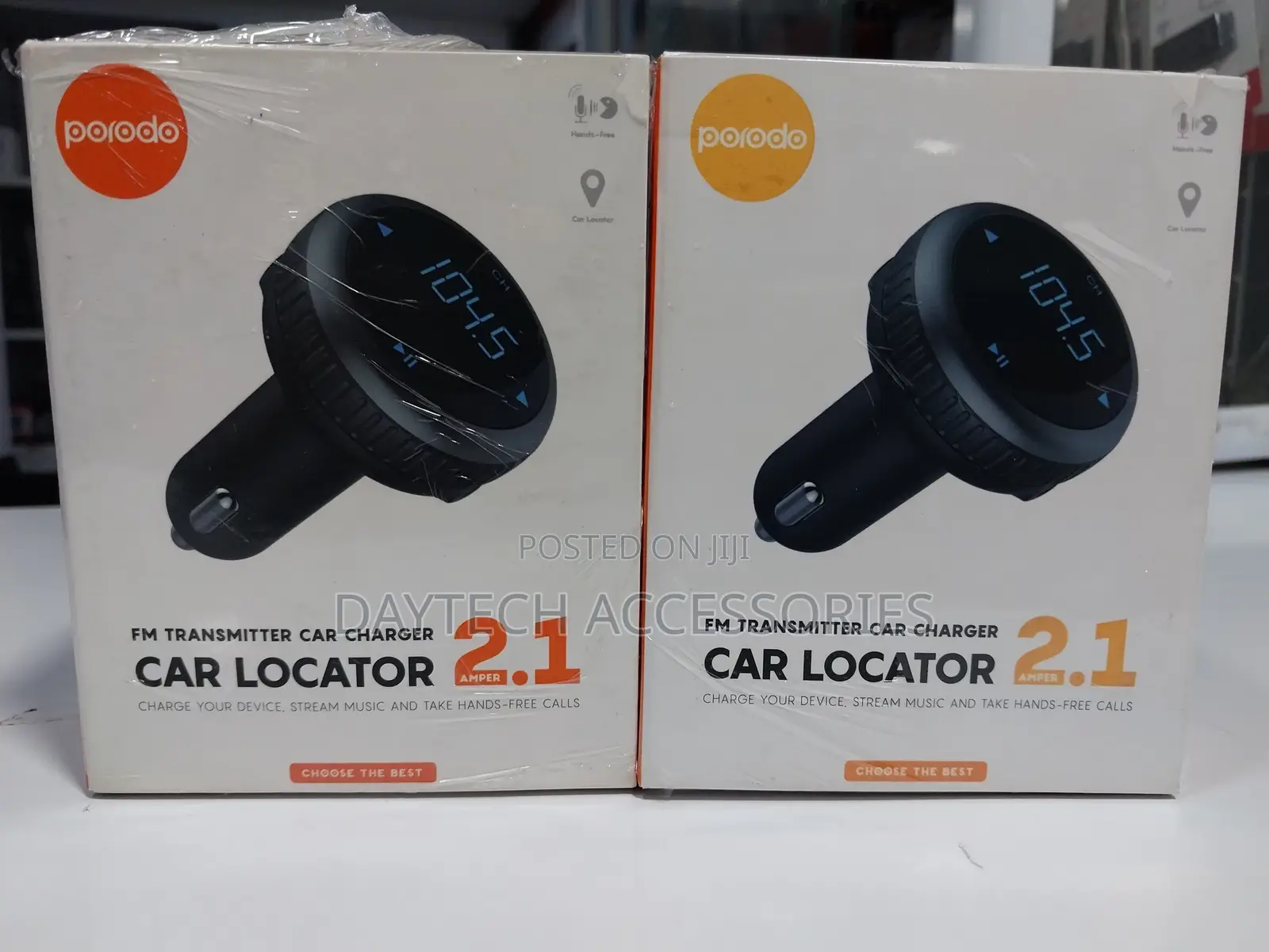 Porodo Wireless Fm Transmitter Car Charger Car Modulator
