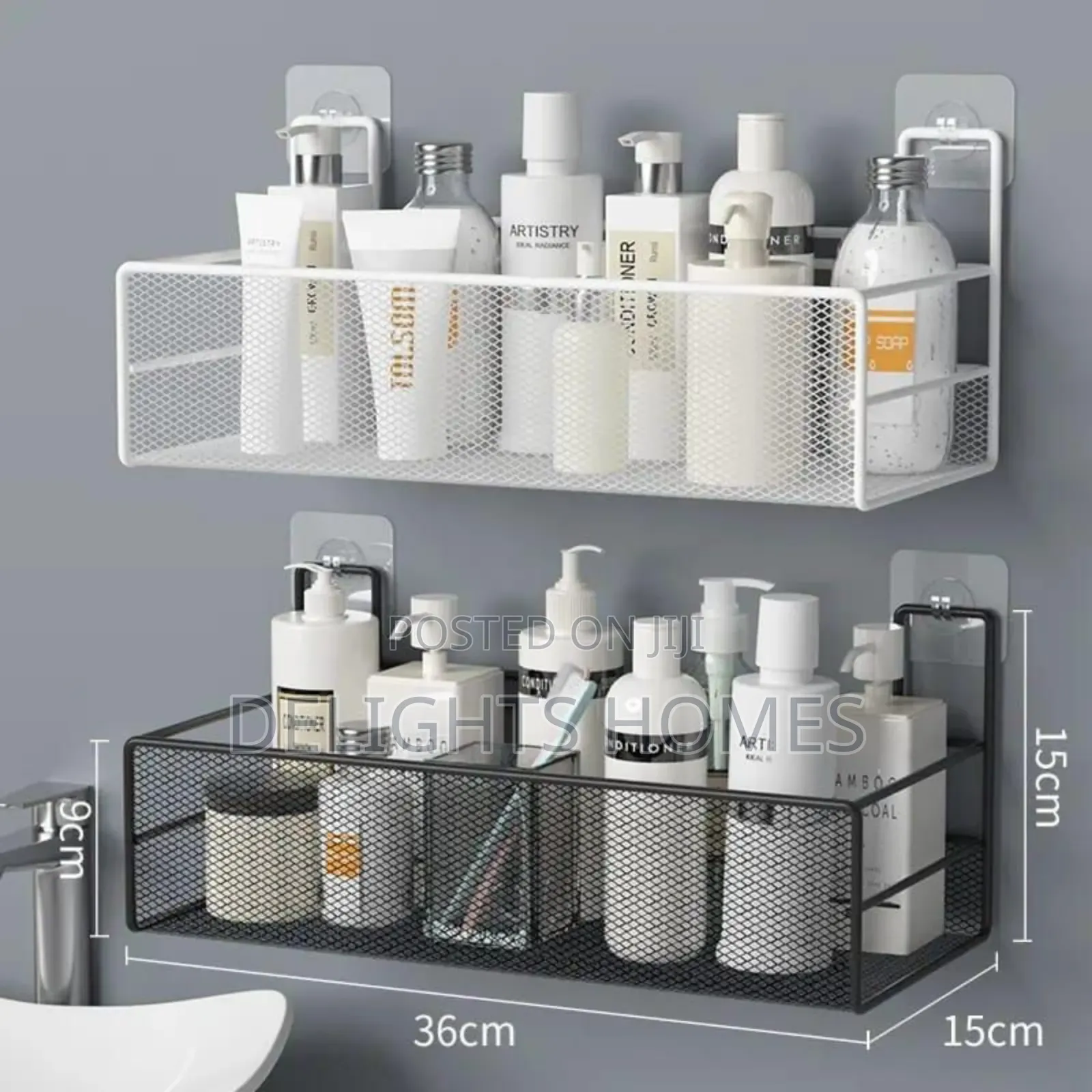 Large Mesh Bathroom Rack-Cr