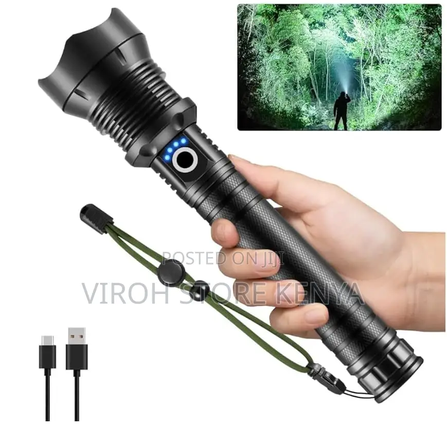 P70 Flashlight High-Performance Led Flashlight Black