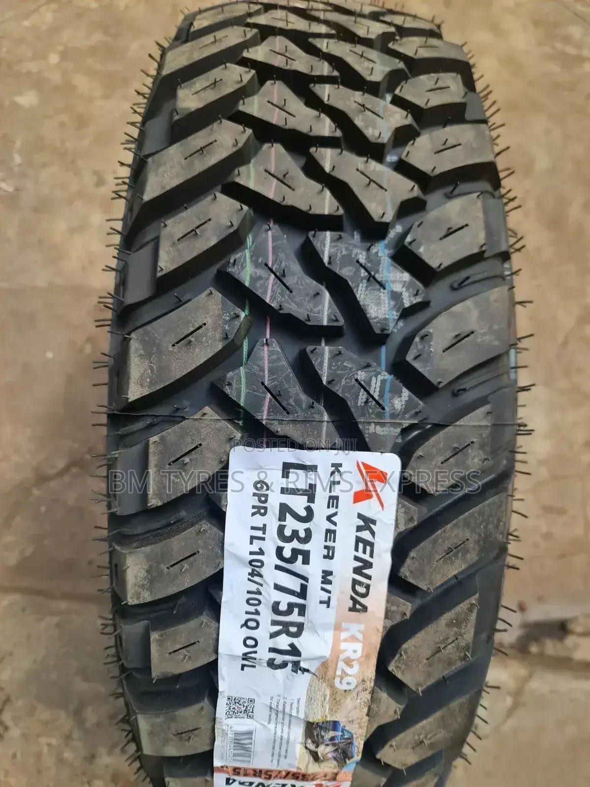 235 /75 R15 Kenda Tyres (Mud Terrain)