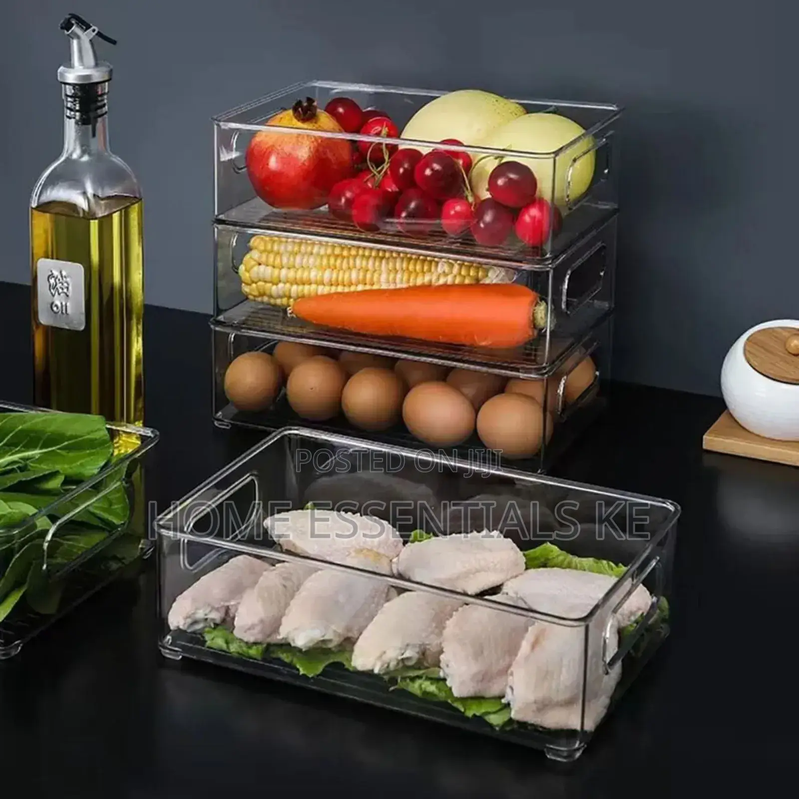 *Acrylic Refrigerator/ Pantry Storage Organizer*