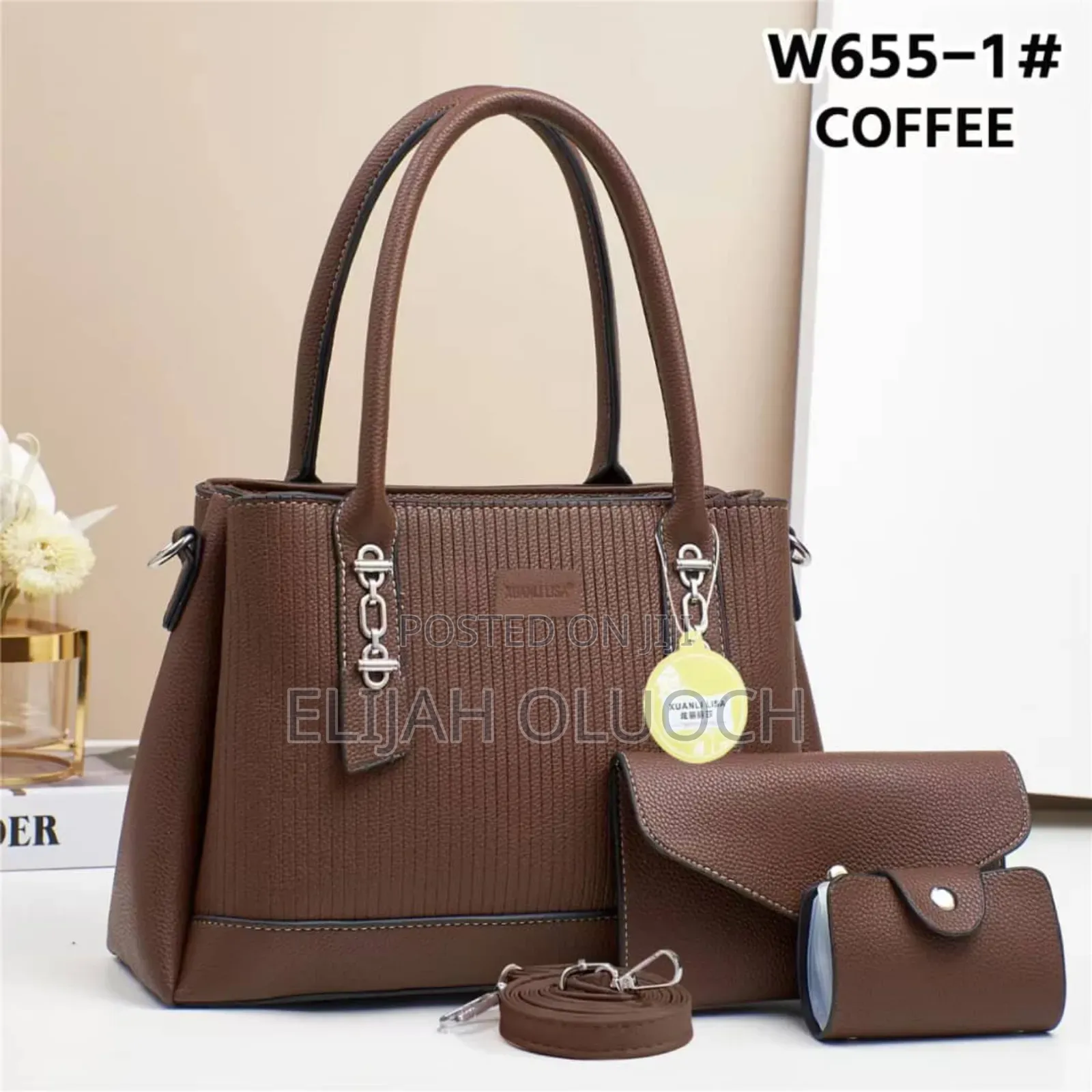 Classic 3 in 1 Quality Leather Hand Bags