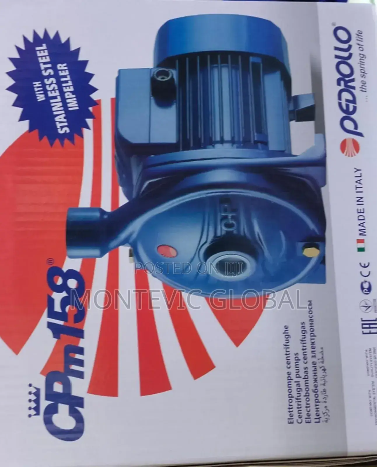 Pedrollo Booster Pump 1hp