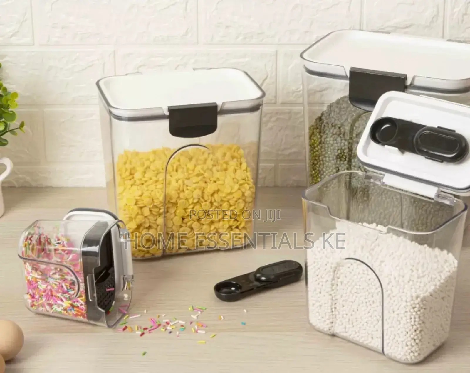 *4 PCS Airtight Food Storage Container*4.6l,2.7l,1.3l,0.35l