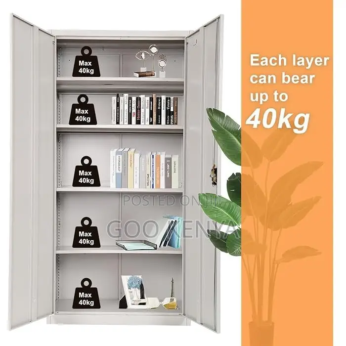 Office Cabinet ; 2-Door Steel Locker Storage Cabinet
