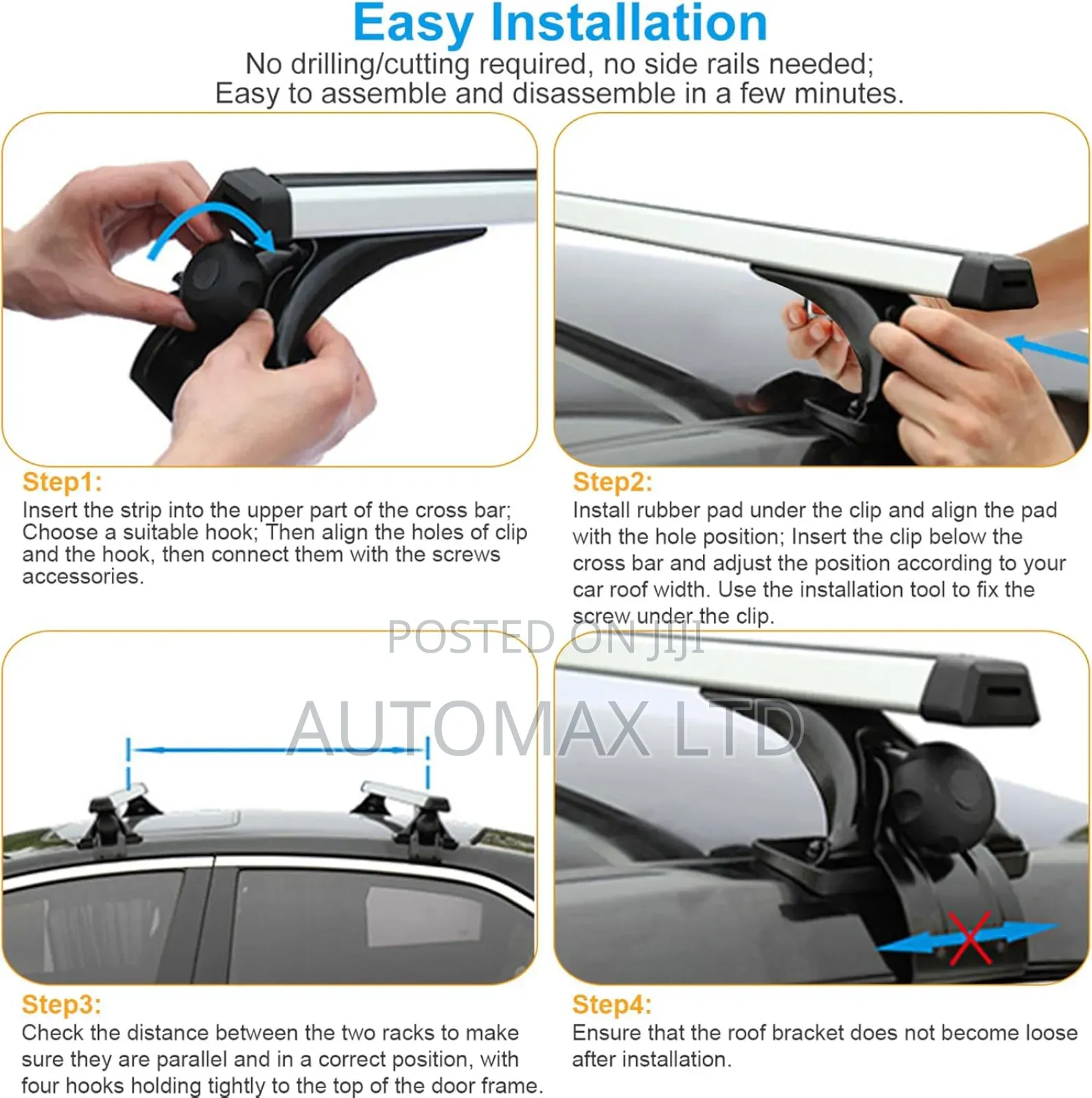 Universal Roof Cargo Cross Bars. For Toyota,Nissan,Mazda