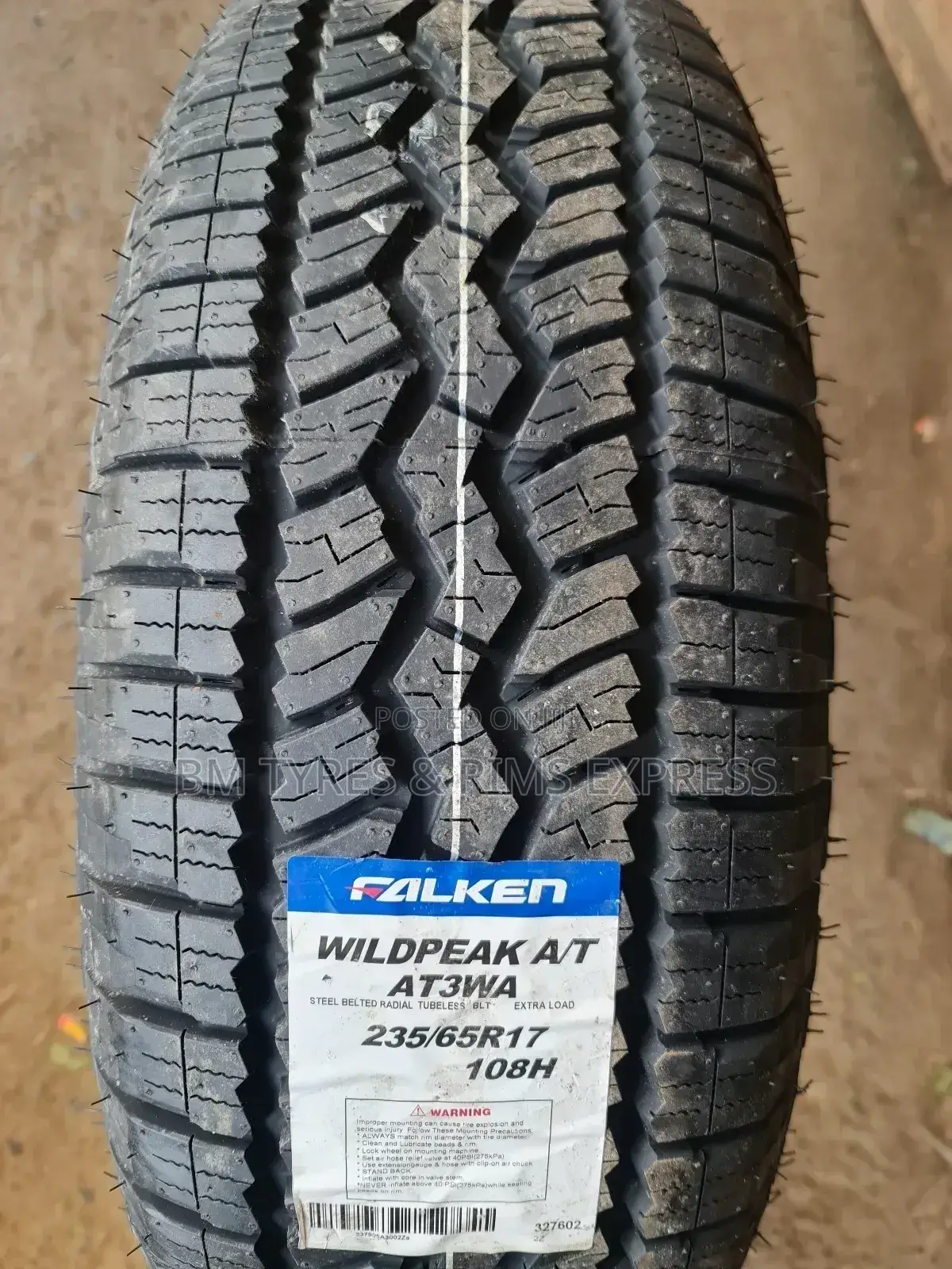 235 /65 R17 Falken Tyres (A/T) Thailand.