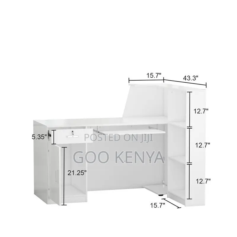 Office Desking ; Rectangular Wooden Reception Office Desk