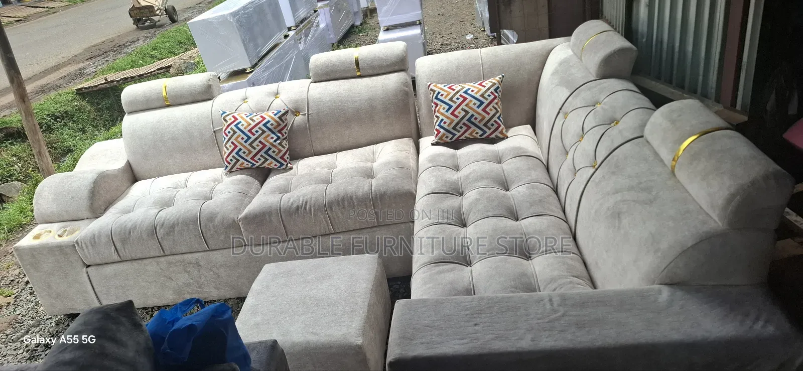 Back Permanent  Coner Seat Sofa