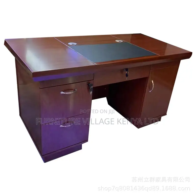 Office Desk:140cm Executive Office Desk With Storage Handles