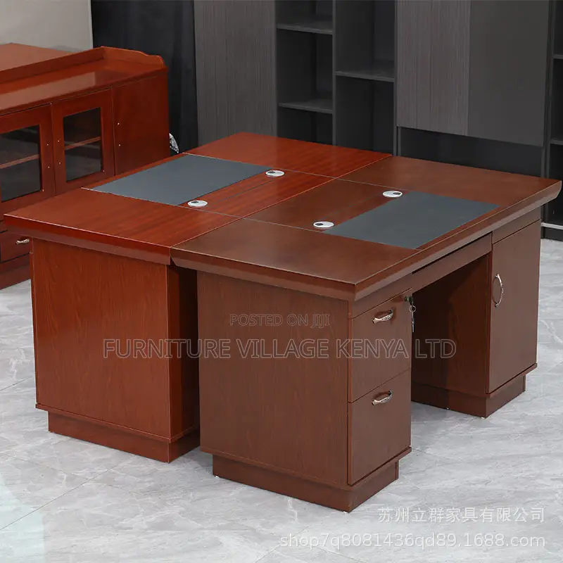 Office Desk:140cm Executive Office Desk With Storage Handles