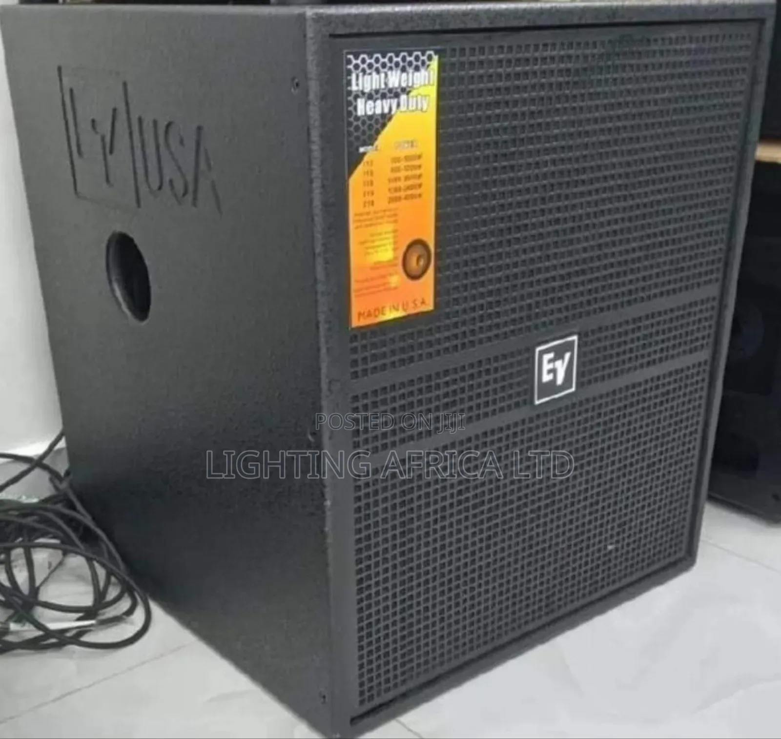 Ev Single Bass 18" Speaker Usa