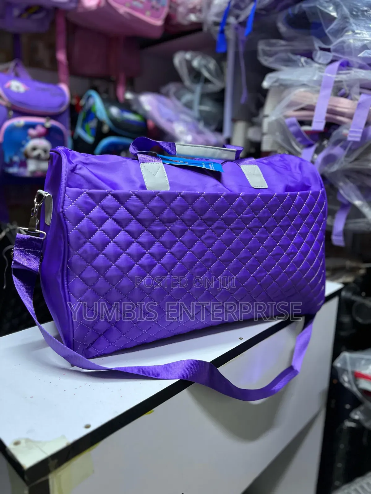 Nesiu Size Purple Quality Quilted Duffle/Travel Bags at 1400