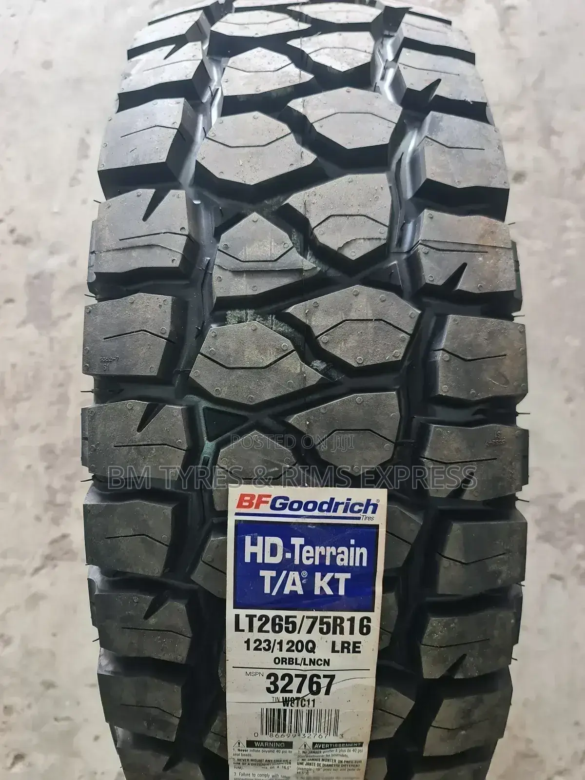 265 /75 R16 Bf Goodrich Tyres(Hd-Terrain) U.S.A.
