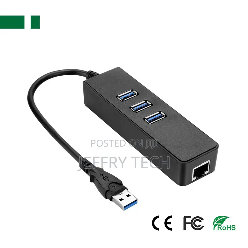 Cuh-3003 3 Port Usb 3.0 Ethernet Network Hub