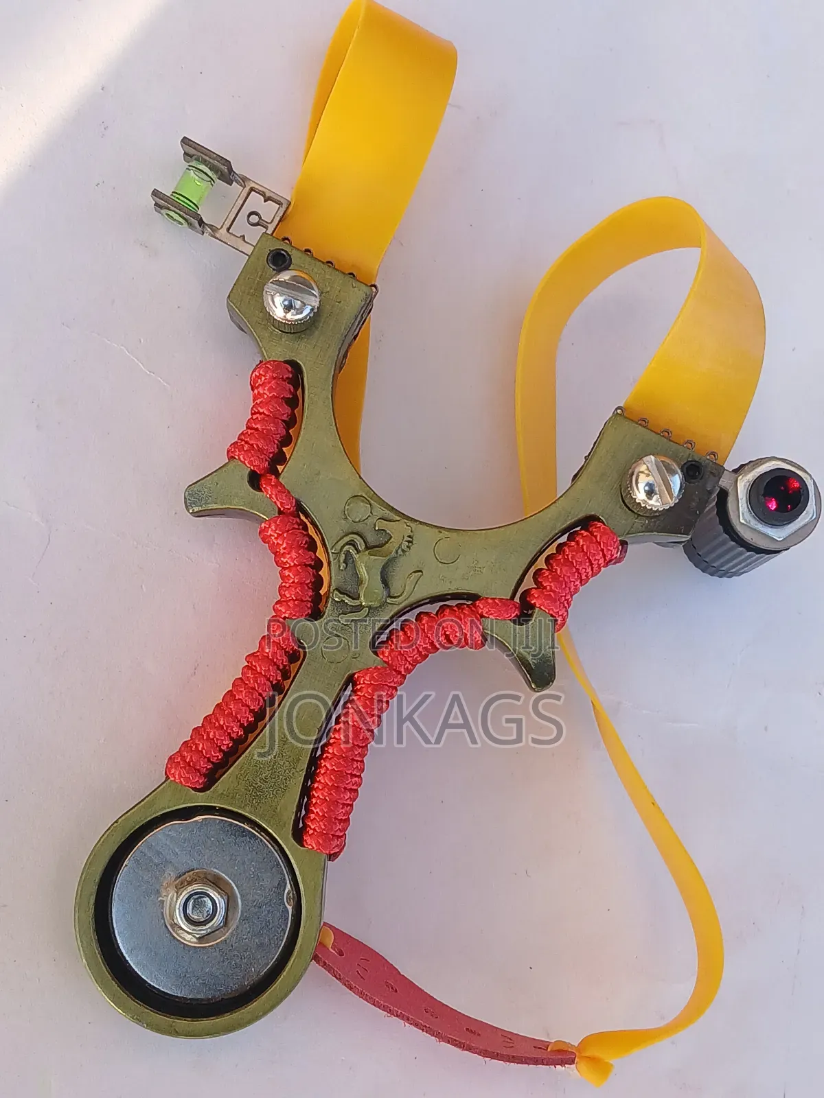U-Shaped Slingshot With Shooting Assistance Laser