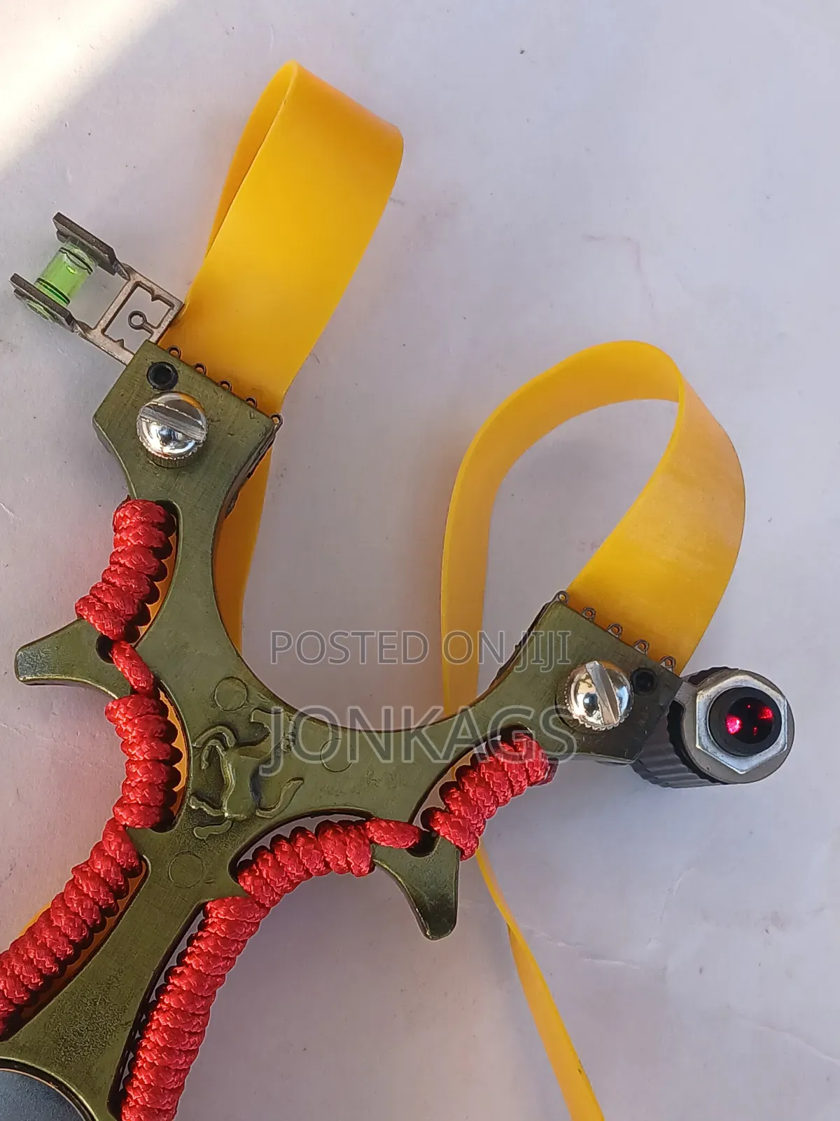 U-Shaped Slingshot With Shooting Assistance Laser