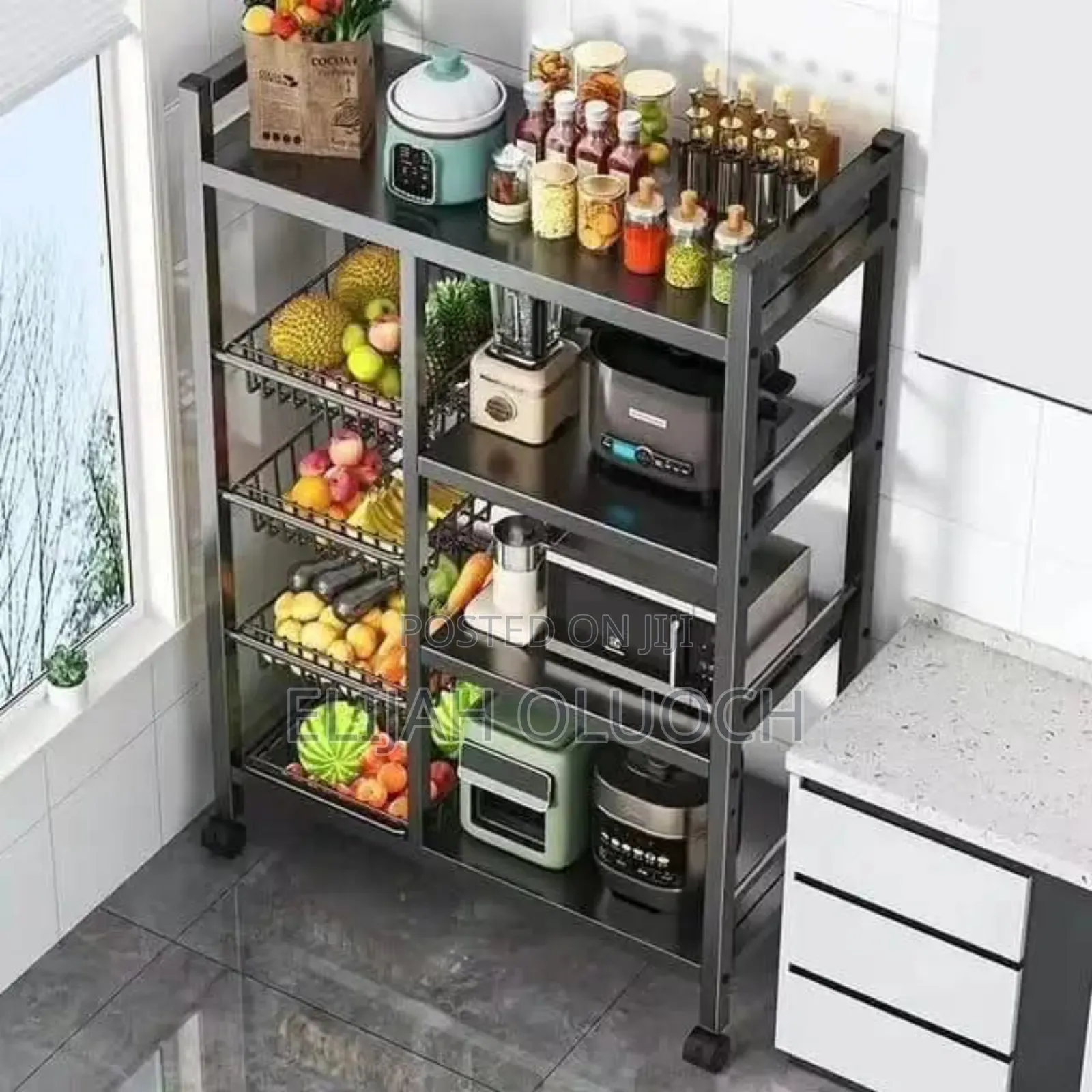 Multifunctional Strong Metallic Kitchen Rack