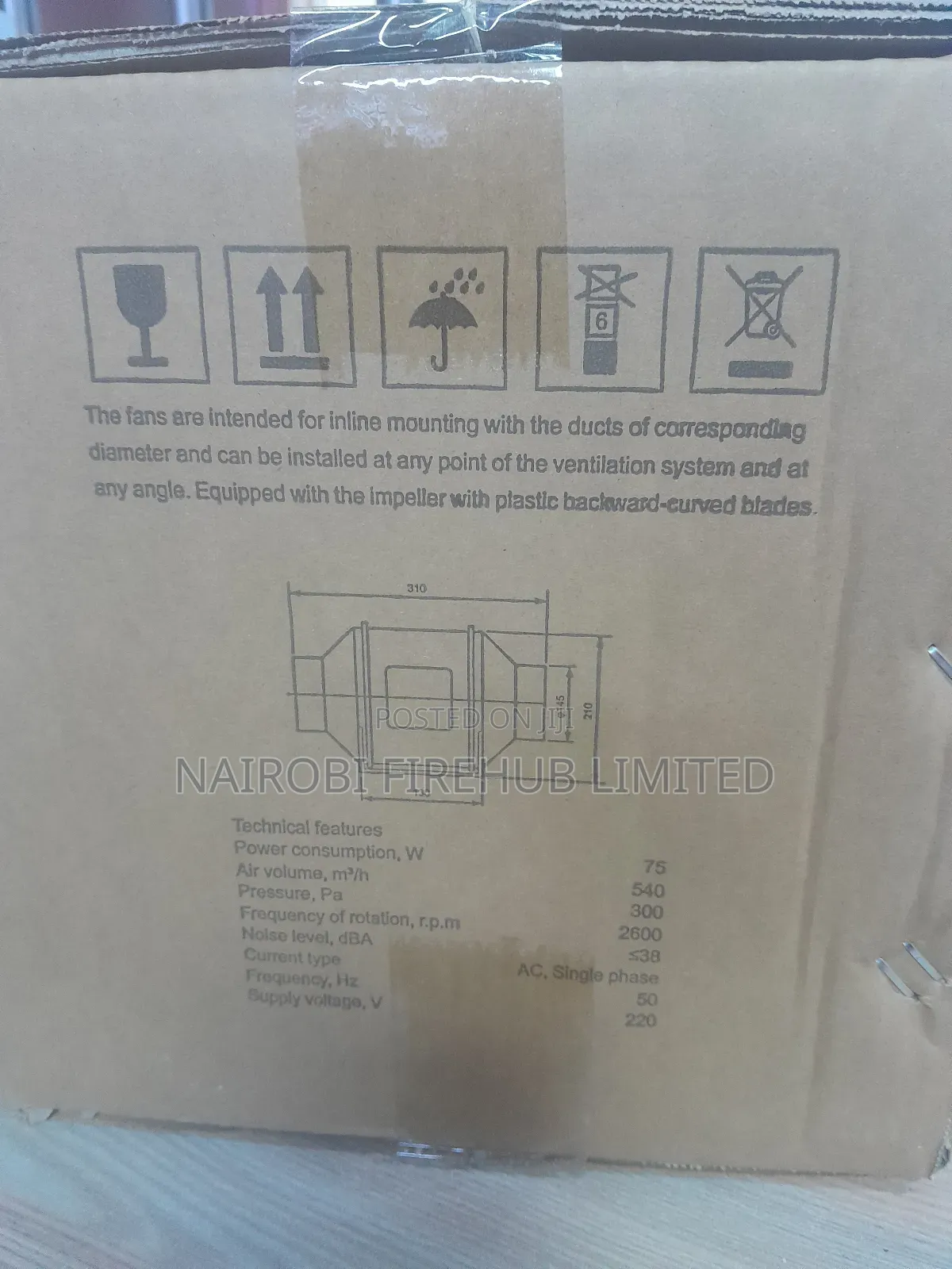 Inline Duct Fan 150p
