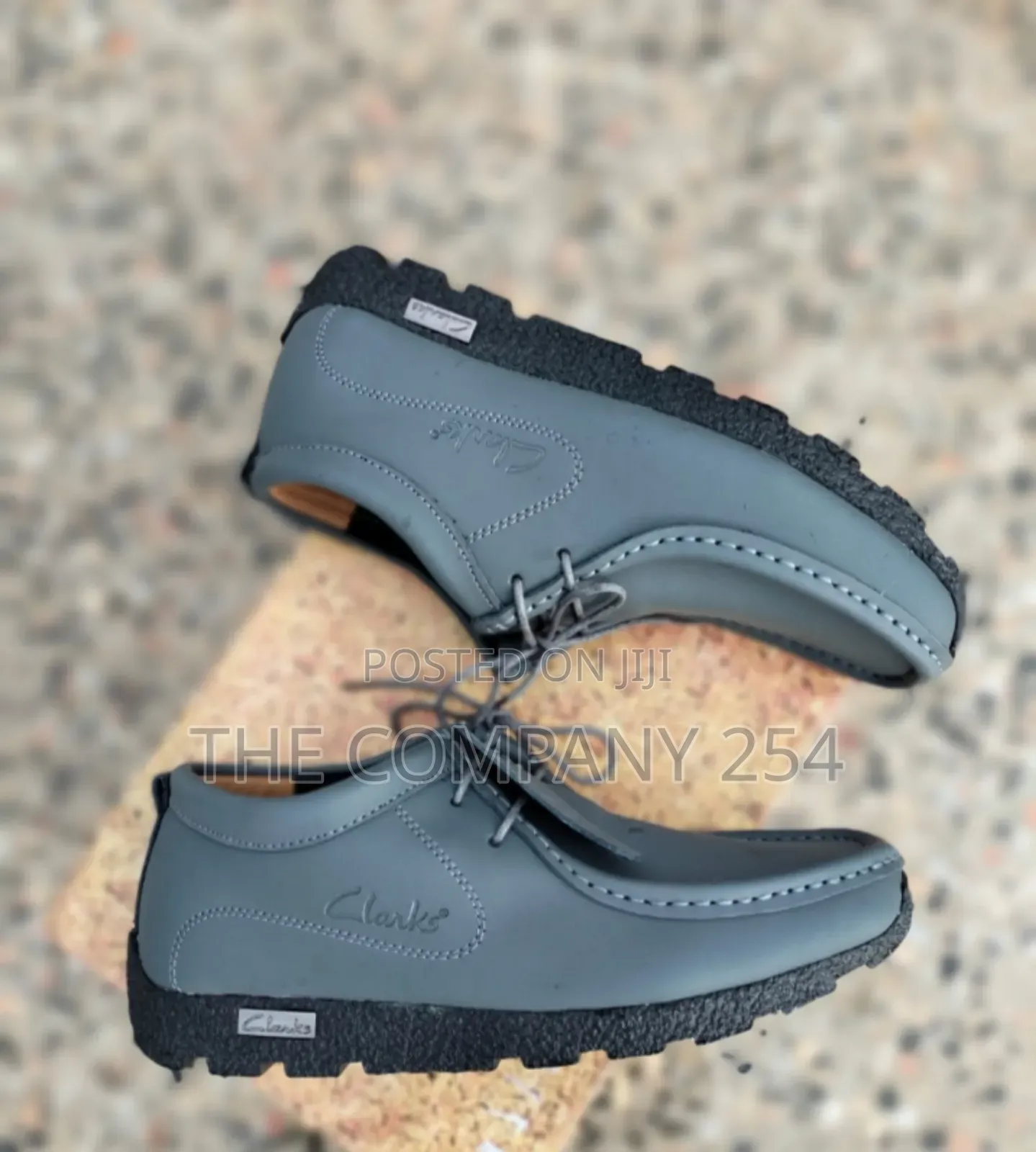 Quality Leather Low Cut Rubber Sole Clarks Shoes