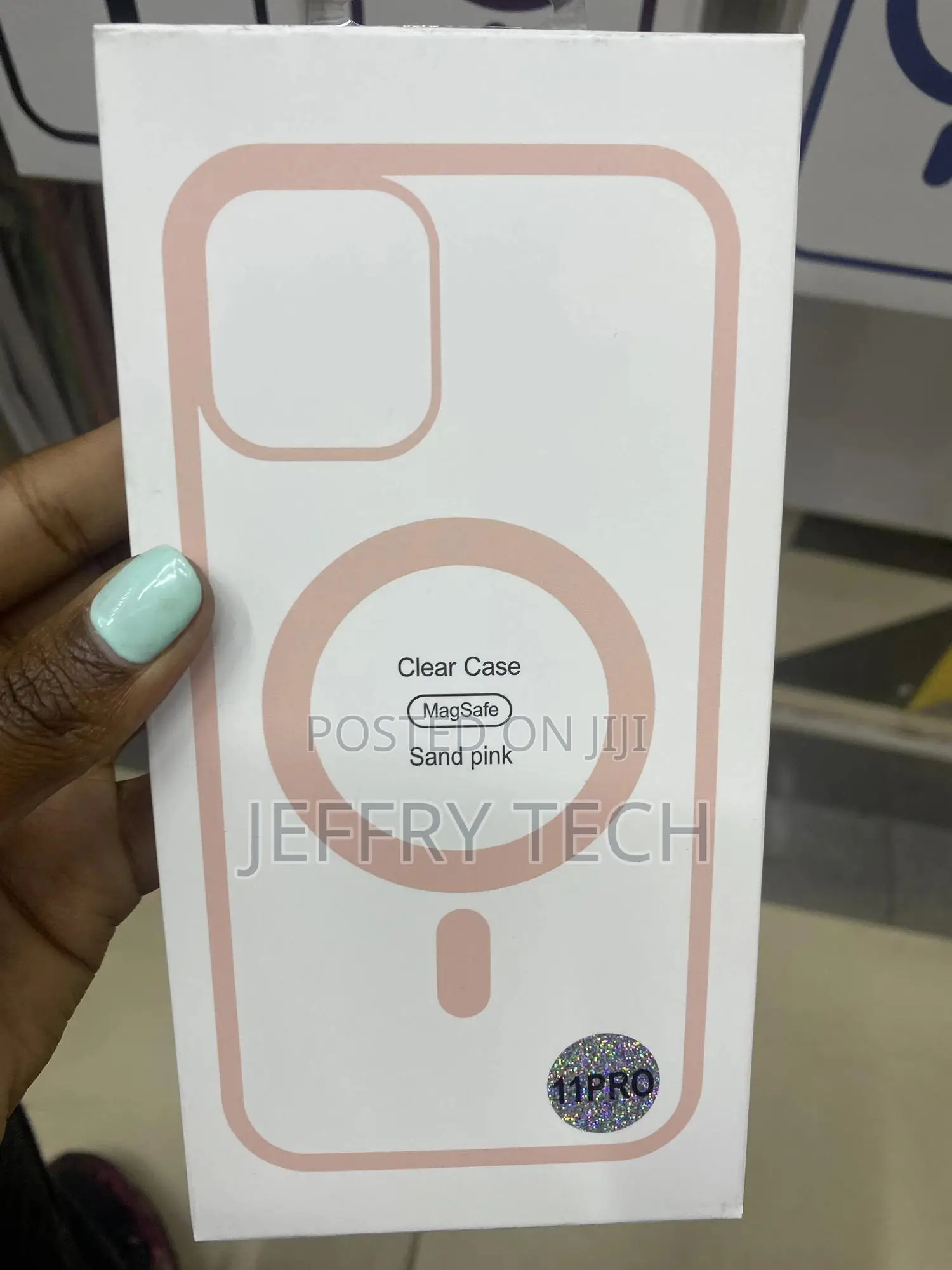 S.Tedazo Magsafe Clear Pc Case for iPhone 11 Pro -Sand Pink