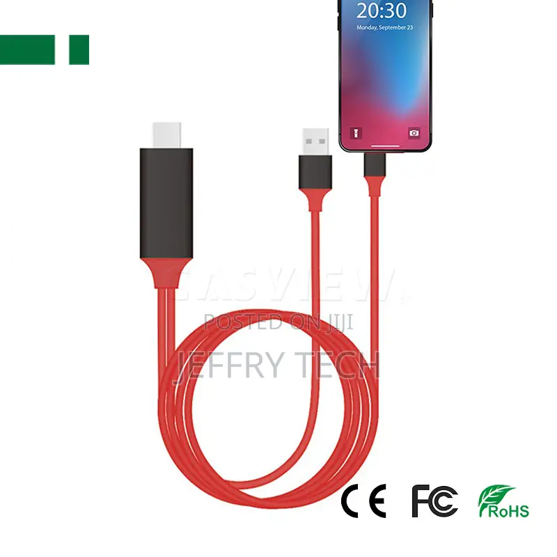 Cva-3033 1080p Lightning to Hdmi Converter for iPhone to Tv
