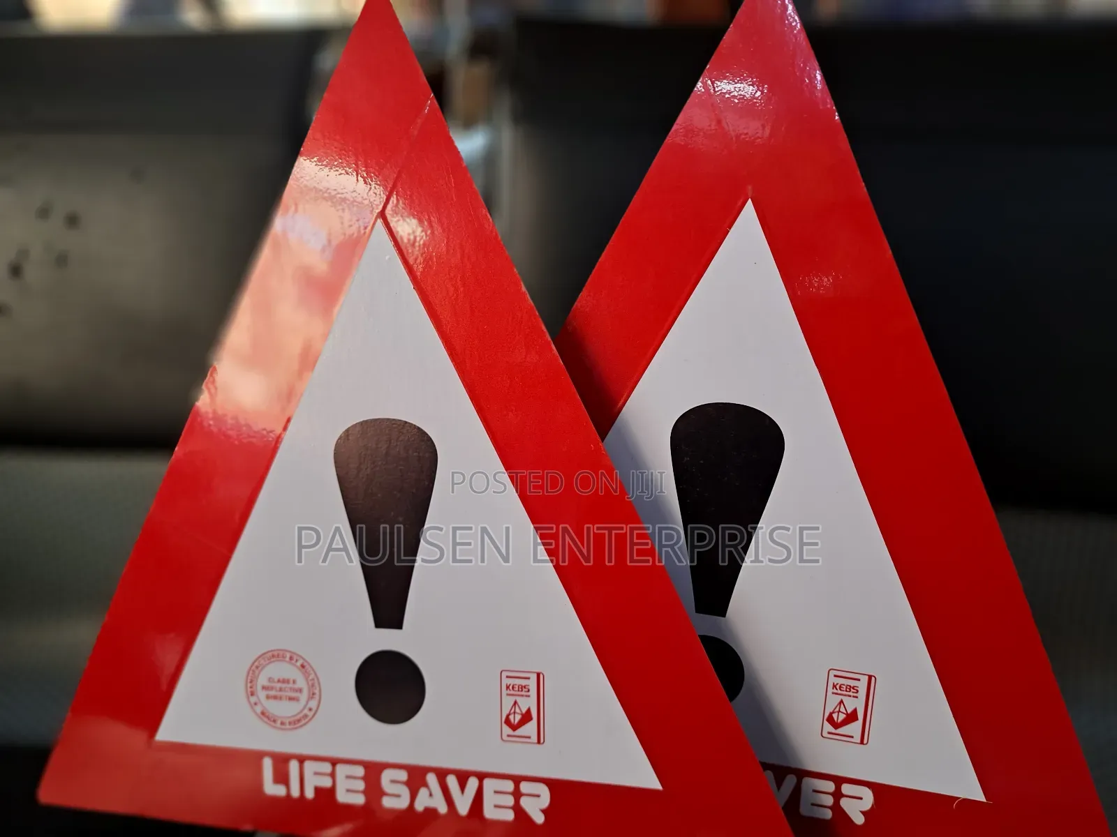 Triangular Life Saver Reflective Signage