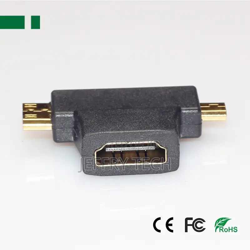 Cha-030 Hdmi Female to Micro and Mini Male Connector