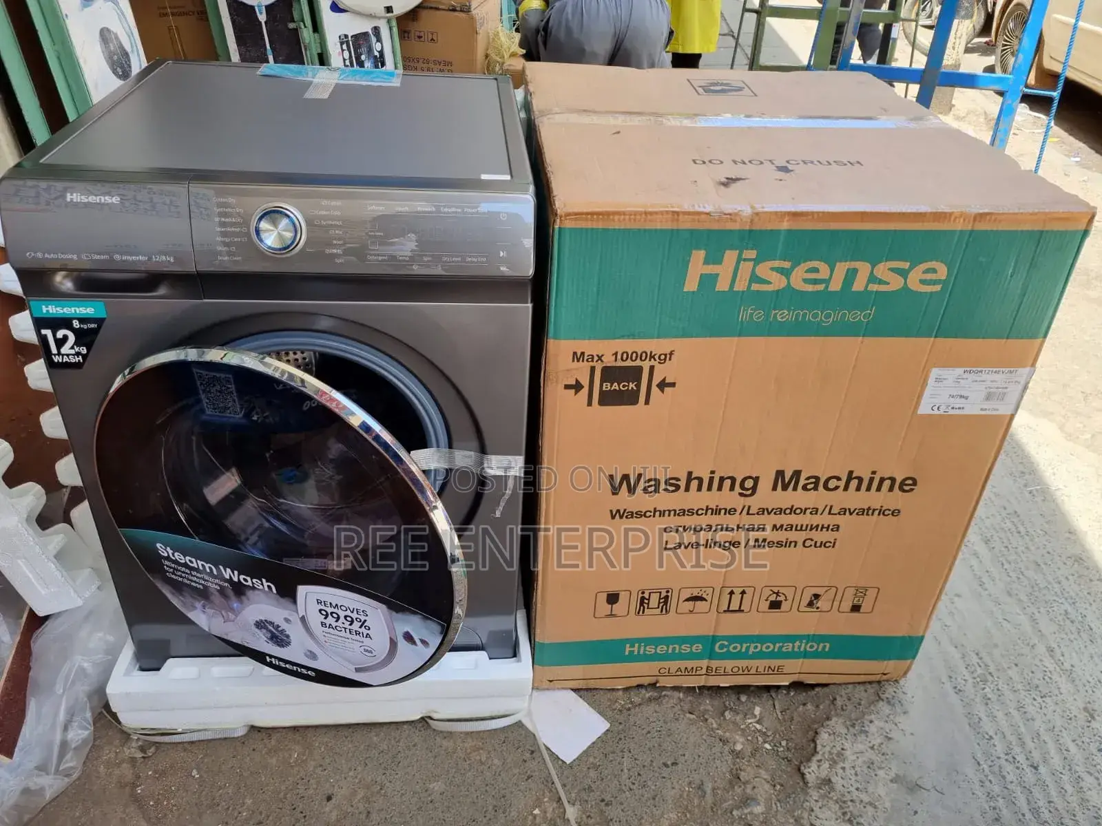 Hisense Washing Machine Front Load
12/7kg Wash and Dry