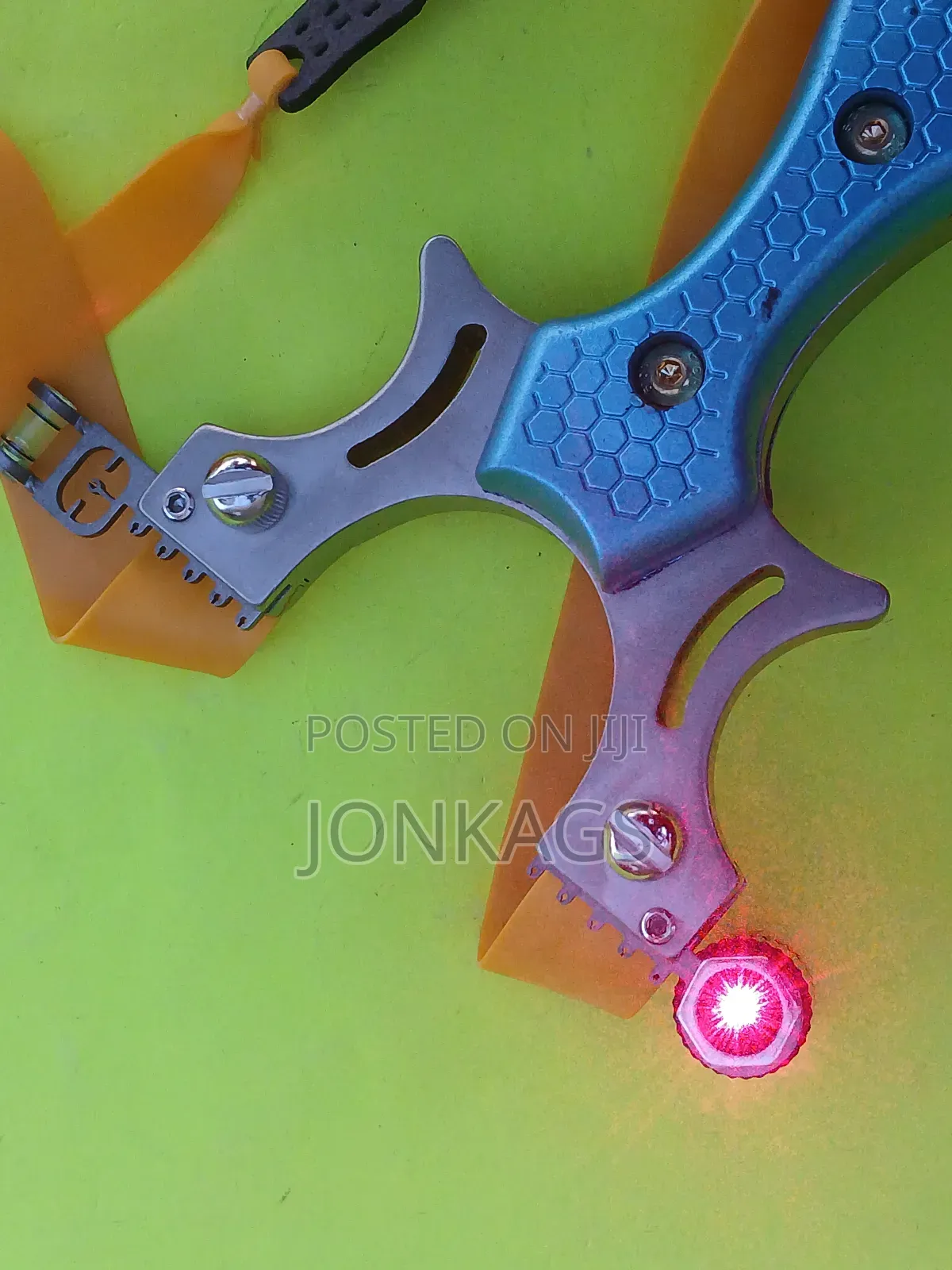 Blue Anti Slip Laser Guided Slingshot Catapult