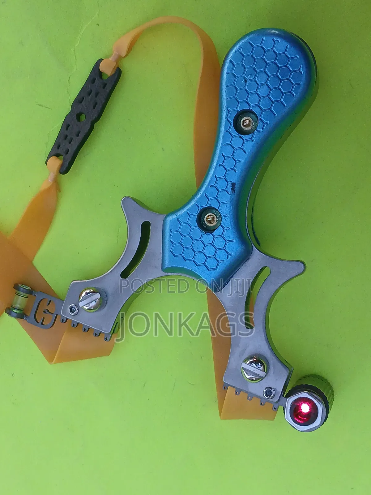 Blue Anti Slip Laser Guided Slingshot Catapult