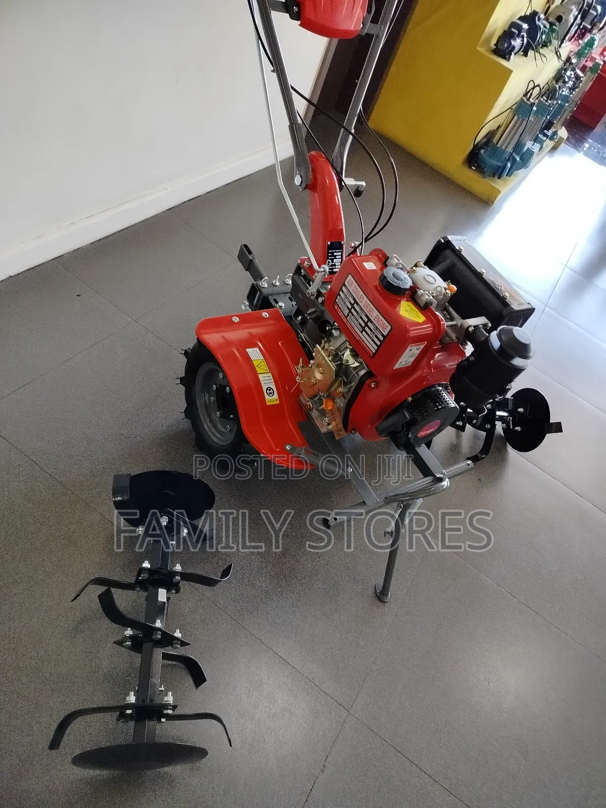 10hp Diesel Powered Tiller With Accessories