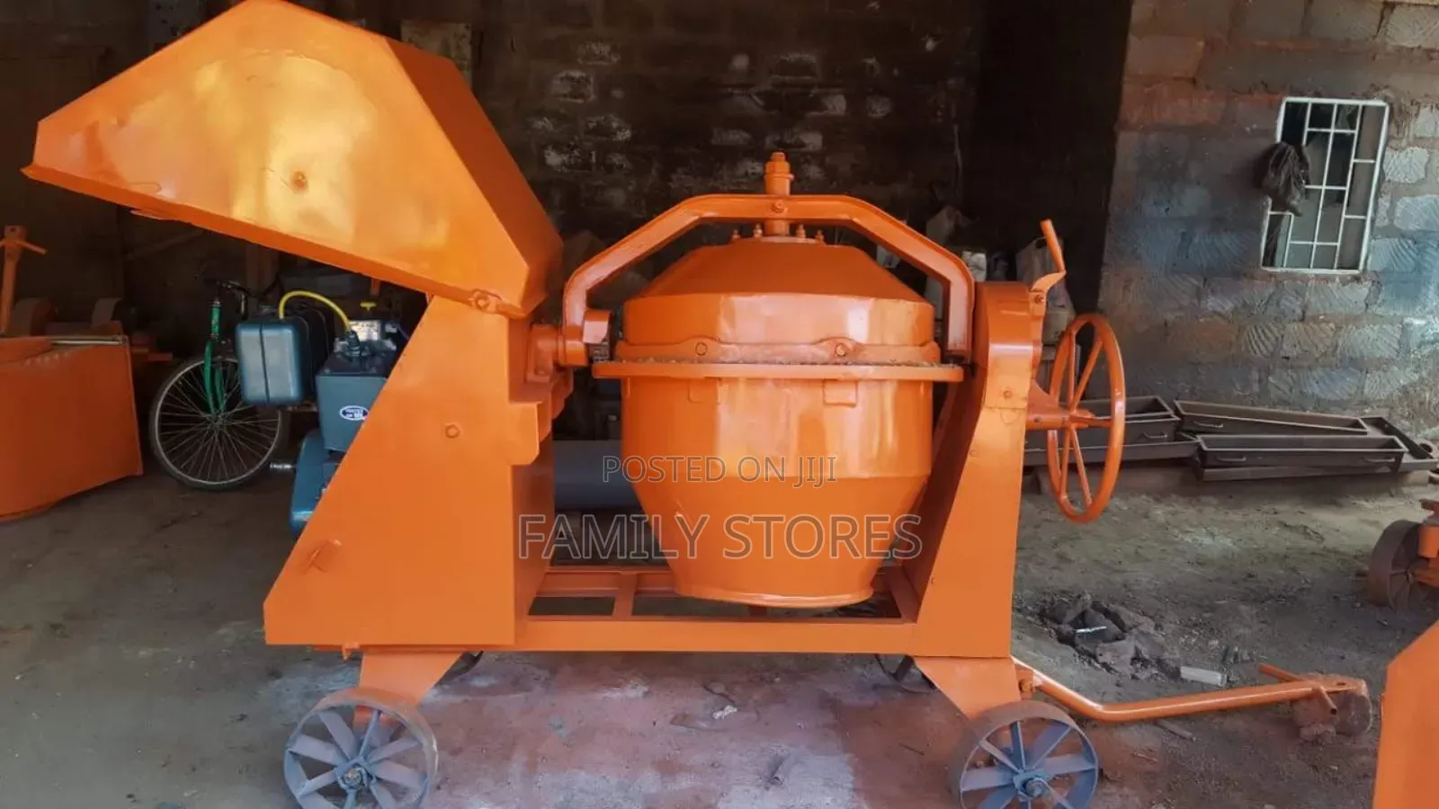 Locally Fabricated 400l Concrete Mixer With Diesel Engine