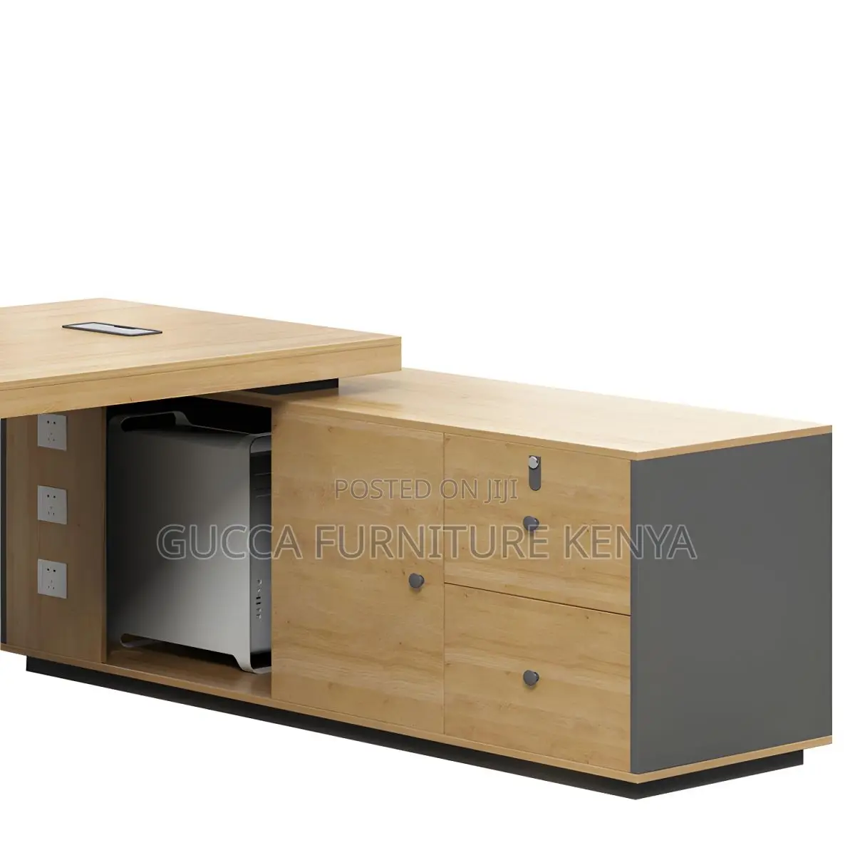 Office Desk:180cm Modern Ergonomic Natural Executive Desk