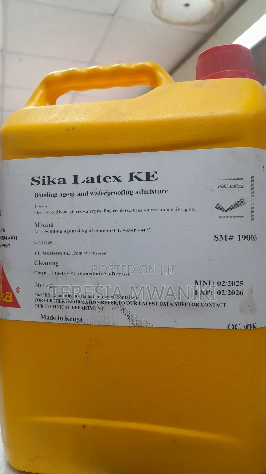 Bonding Agent And Waterproofing Admixture (Sika Latex)5l