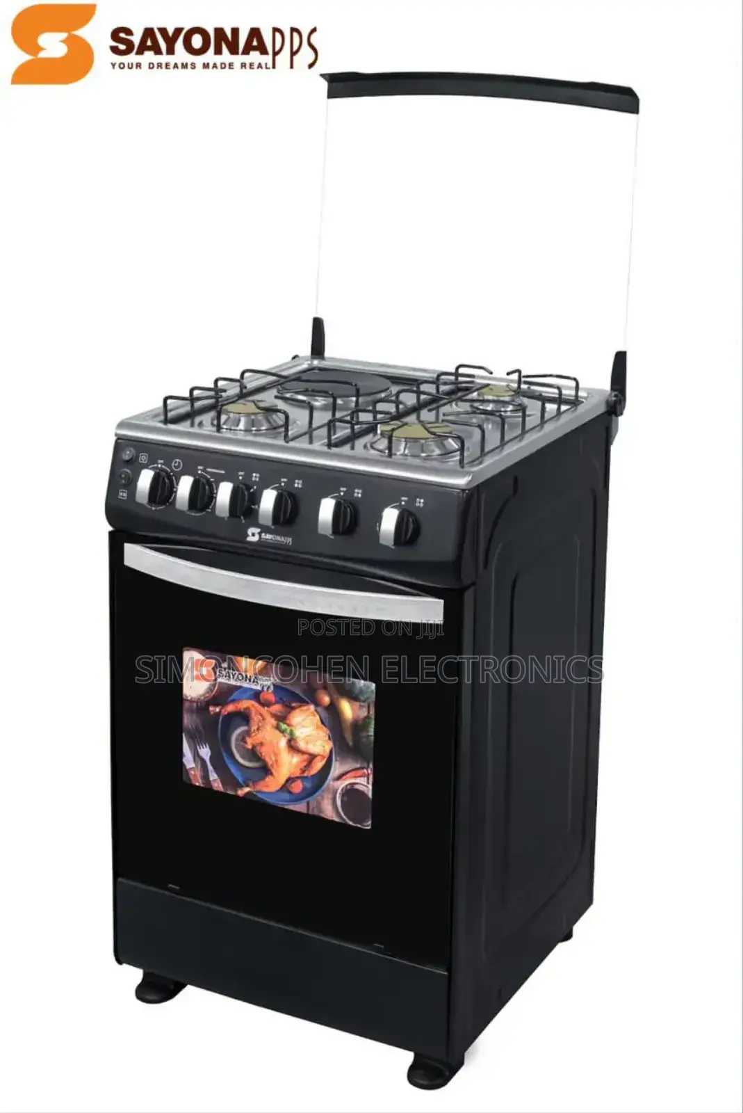 Sayona Standing Cooker 3g+1e With Gas Oven