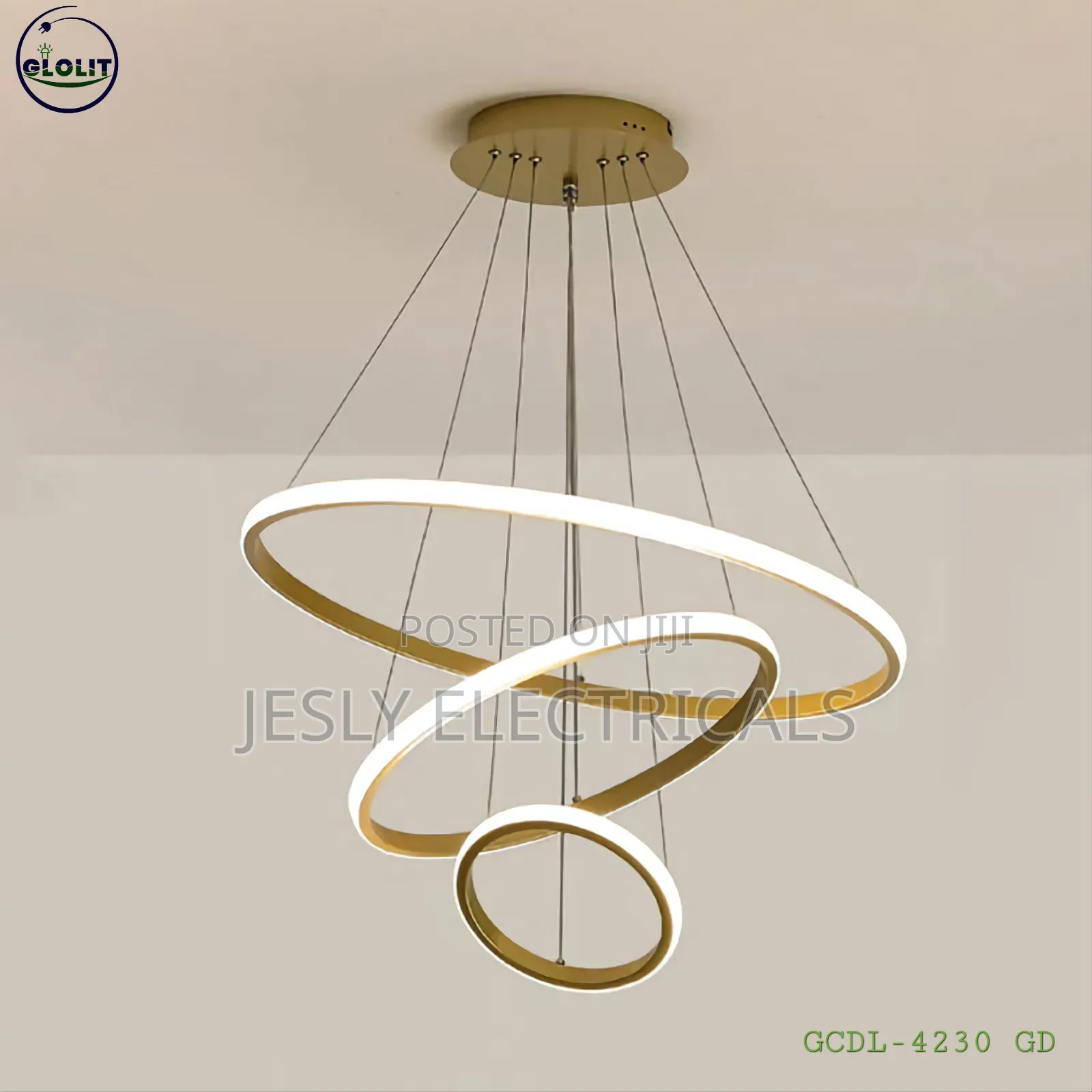Led 3-Ring Chandelier