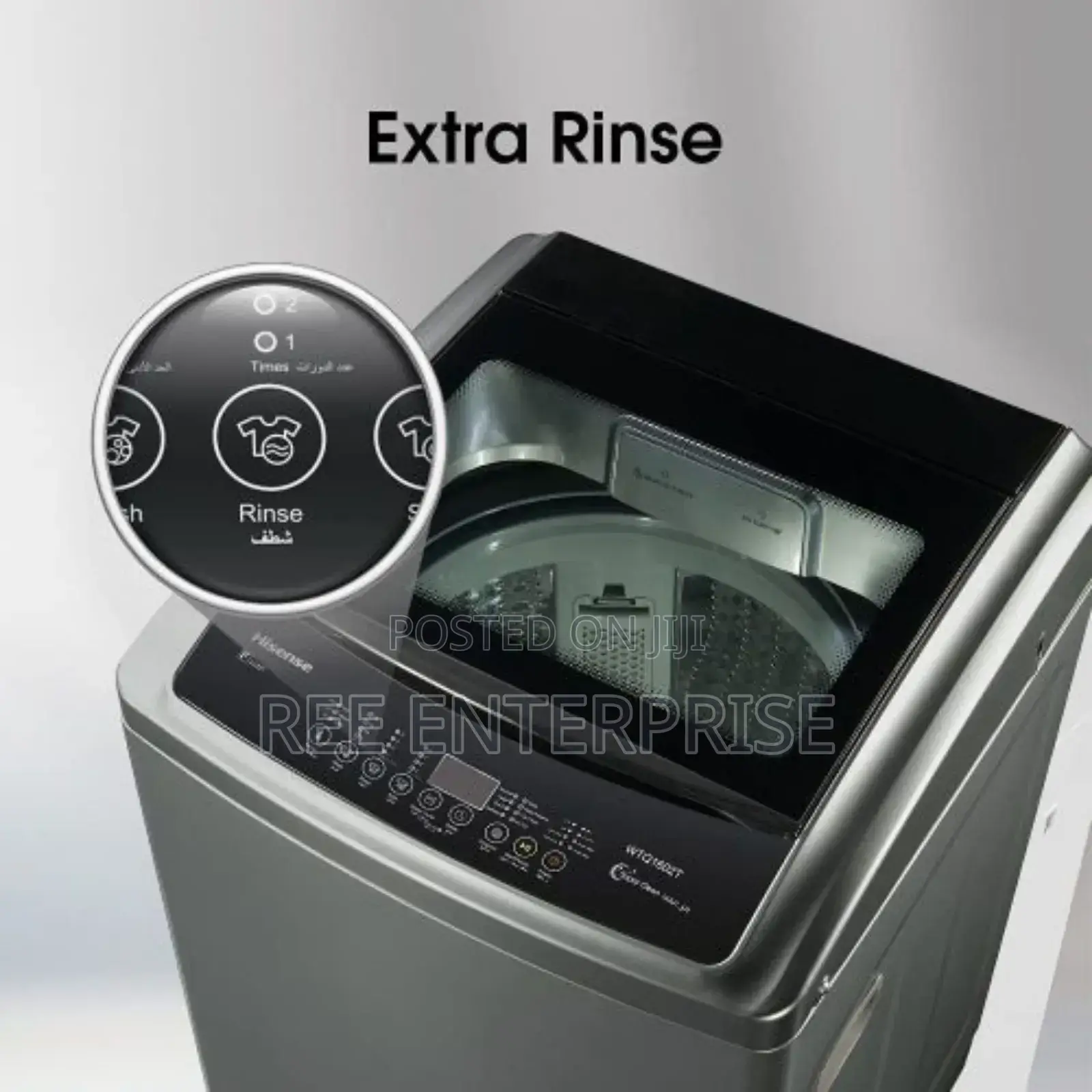 Titanium Crystal Grey 8kg Top Loading Washing Machine