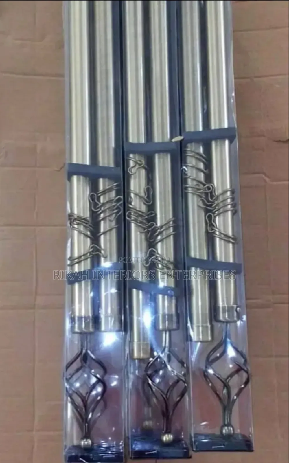 Antic Green 2 M Double Curtain Rods