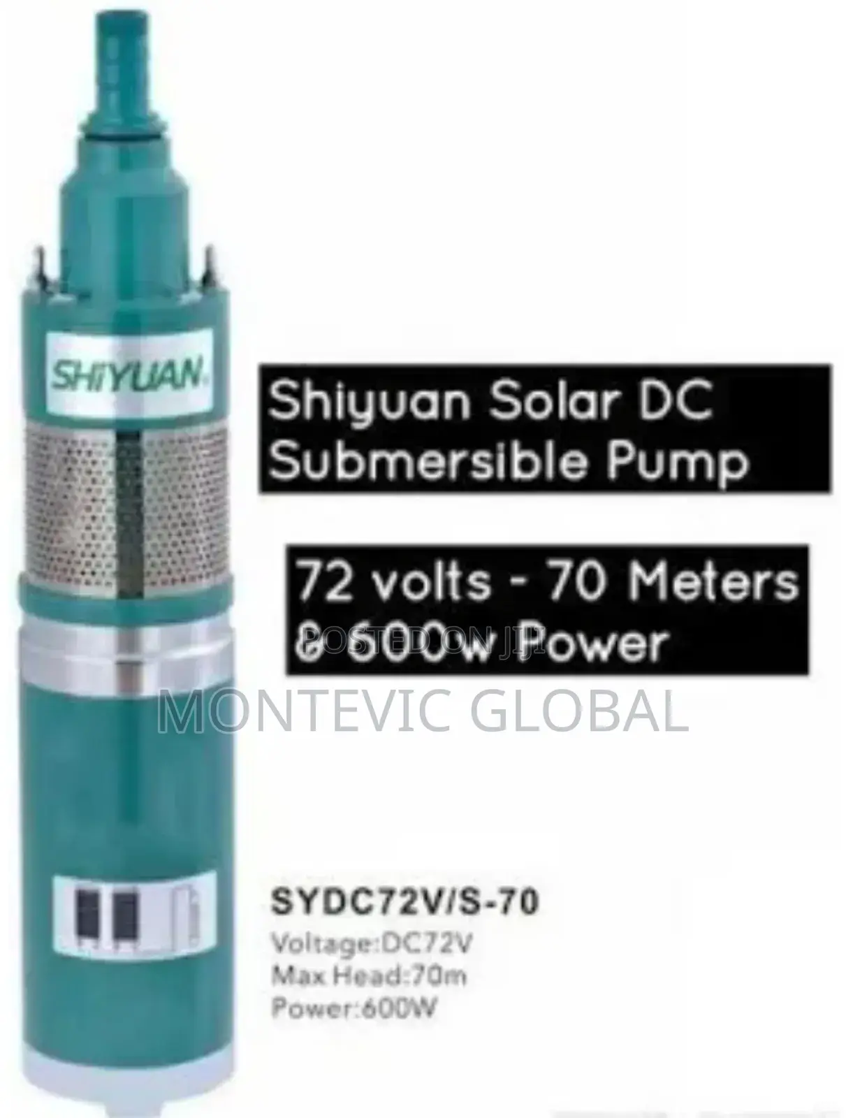70m 600watts Solar Pump